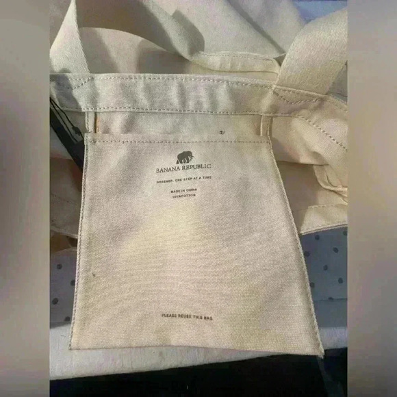 Banana Republic Canvas Tote with Zippered Pouch - Picture 8 of 14